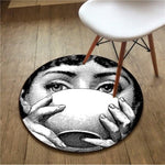 Lina Cavalieri Inspired Round Rug