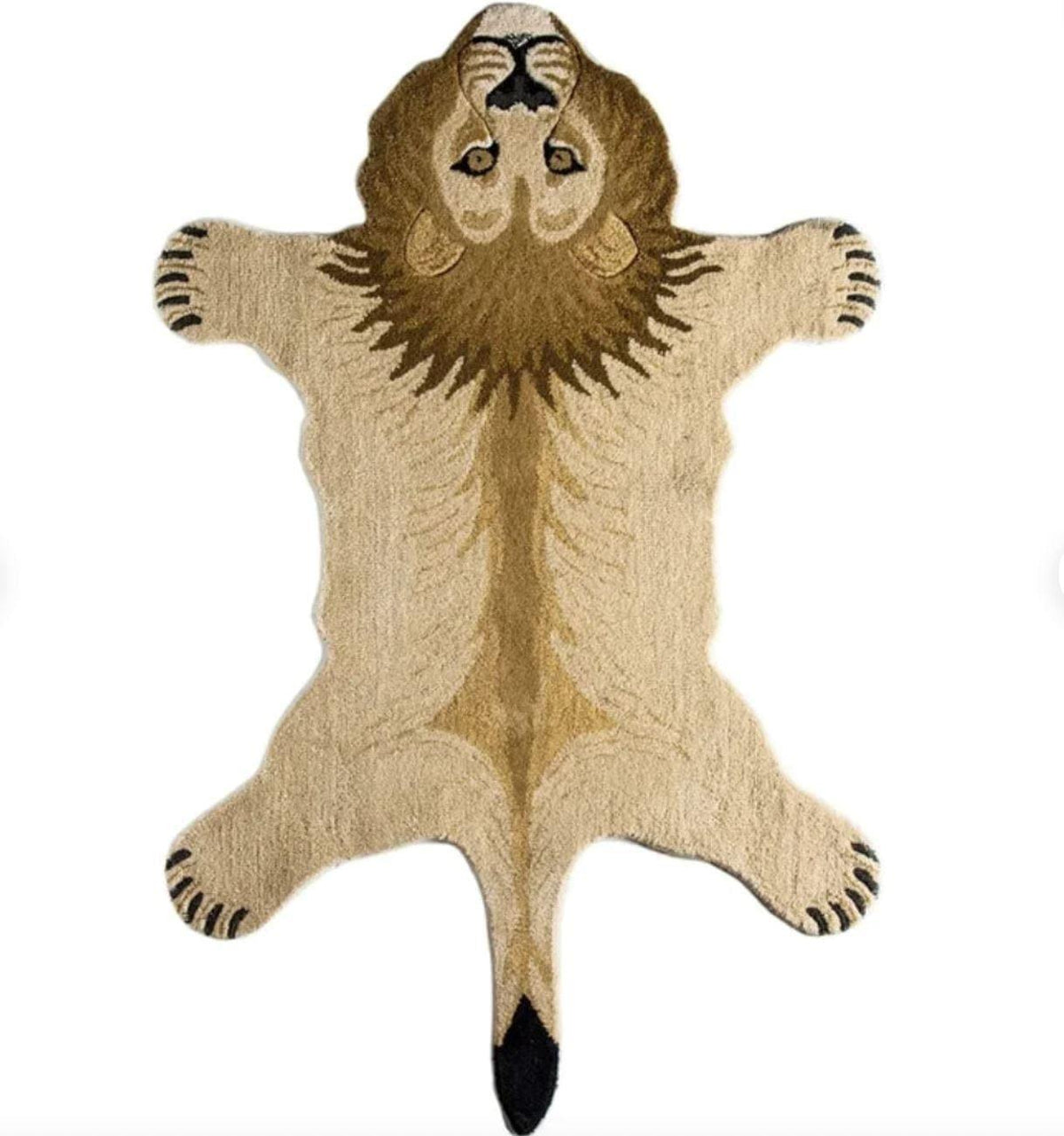 Lion Hand Tufted Wool Rug