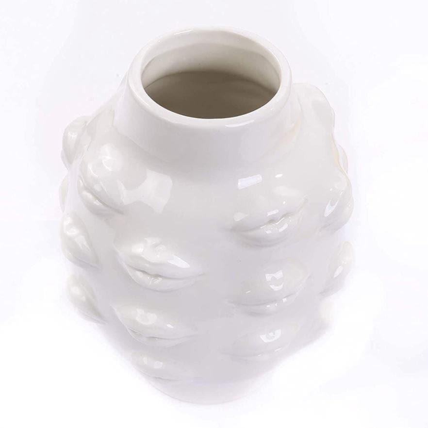 Lips Don't Lie Ceramic Vase