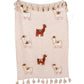 Llama African Mud Cloth Inspired Cotton Throw With Tassels - MAIA HOMES