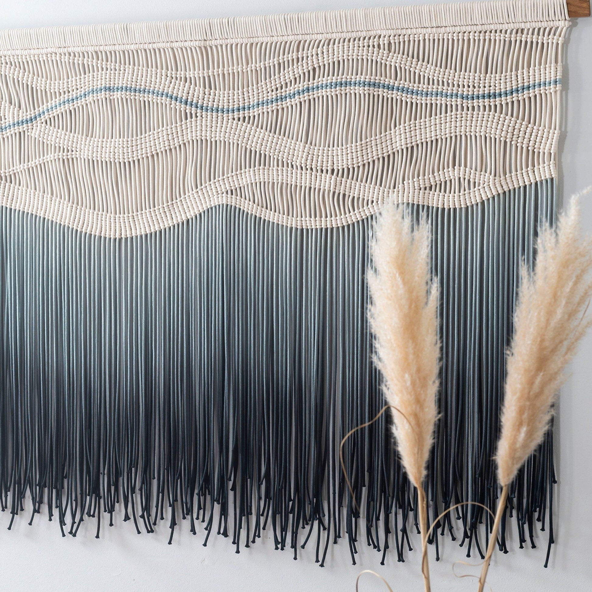 Lola Black Wall Hanging Macrame - MAIA HOMES