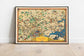 London City Map 1950| Vintage Map Wall Poster - MAIA HOMES