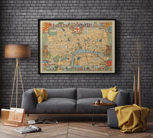 London Map Print| Art History - MAIA HOMES