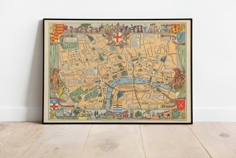 London Map Print| Art History