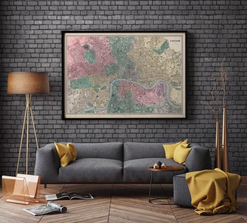 London Map Print| Fine Art Prints