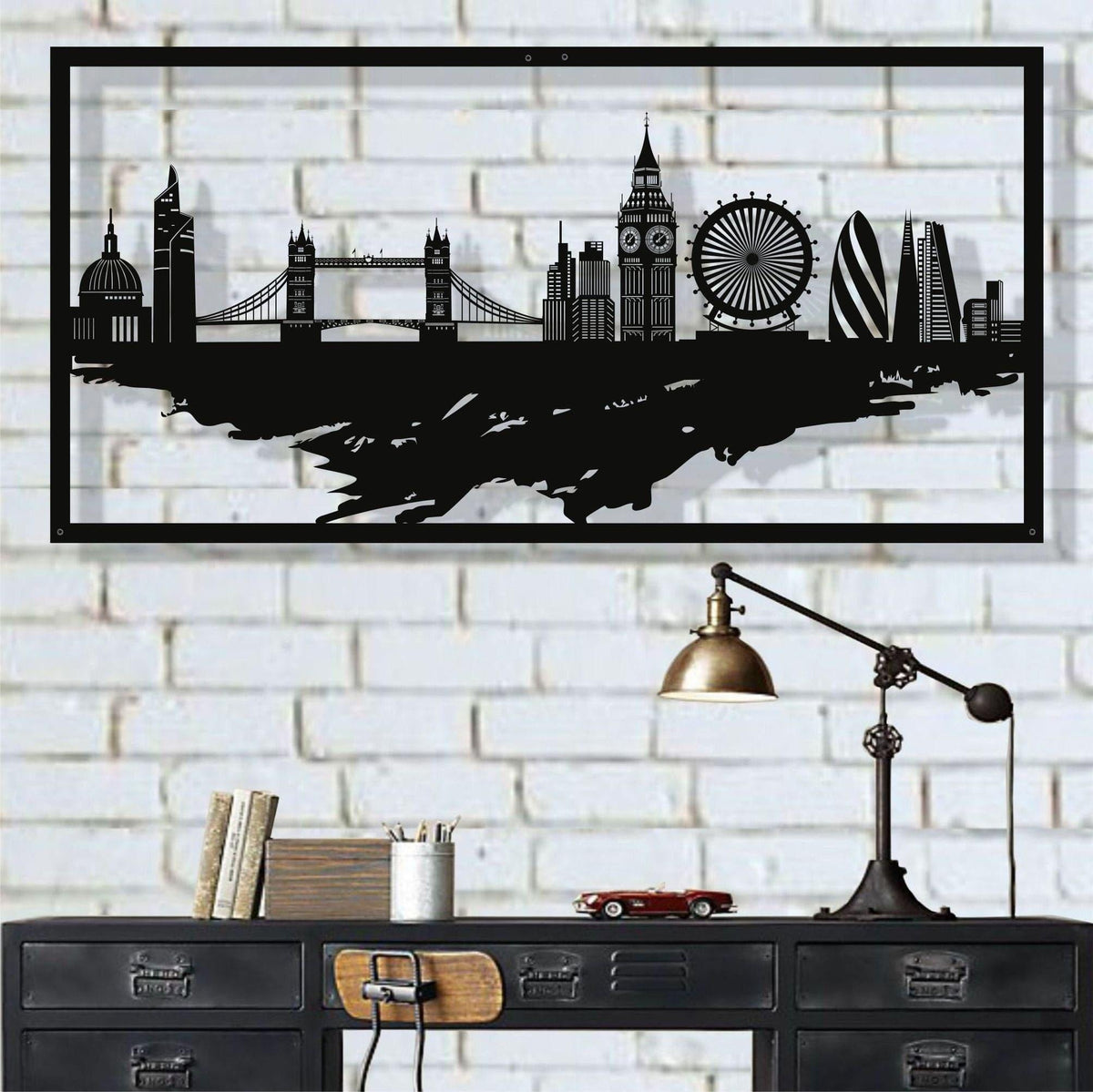 London Skyline Metal Wall Art