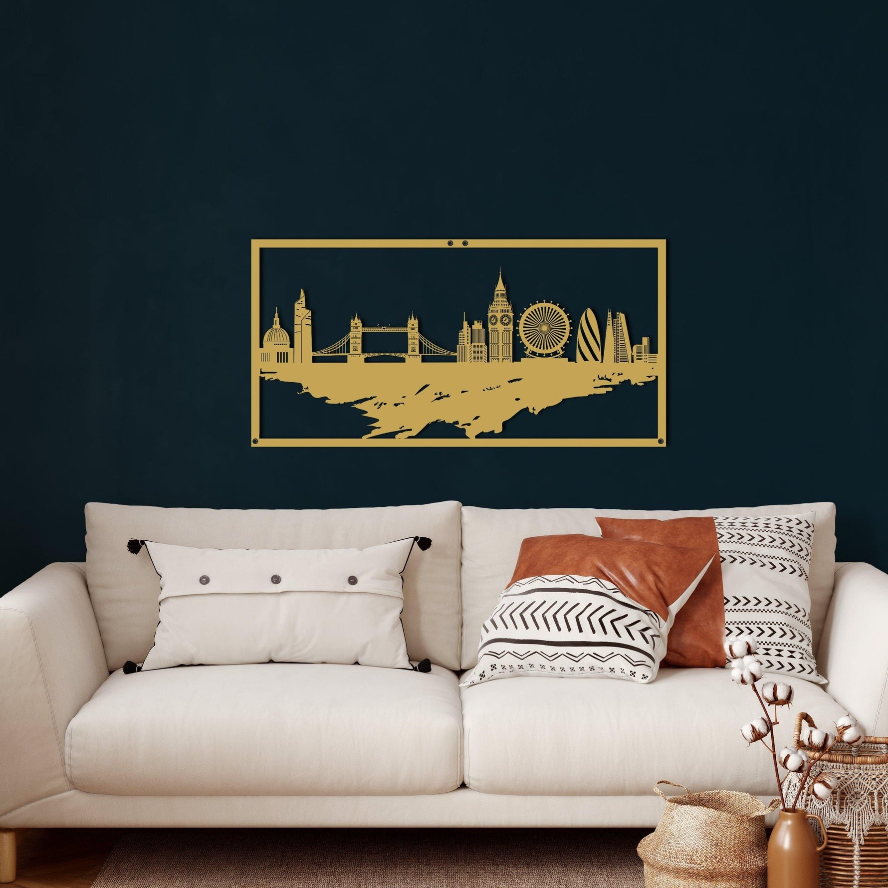 London Skyline Metal Wall Art