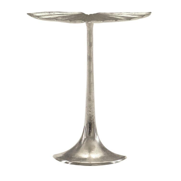 Lotus Leaf Shaped Pedestal End Table Default Title