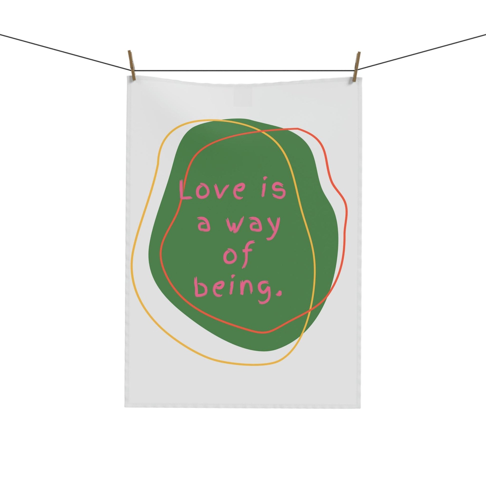 Love is a way of being Green Tea & Kitchen Towel - MAIA HOMES
