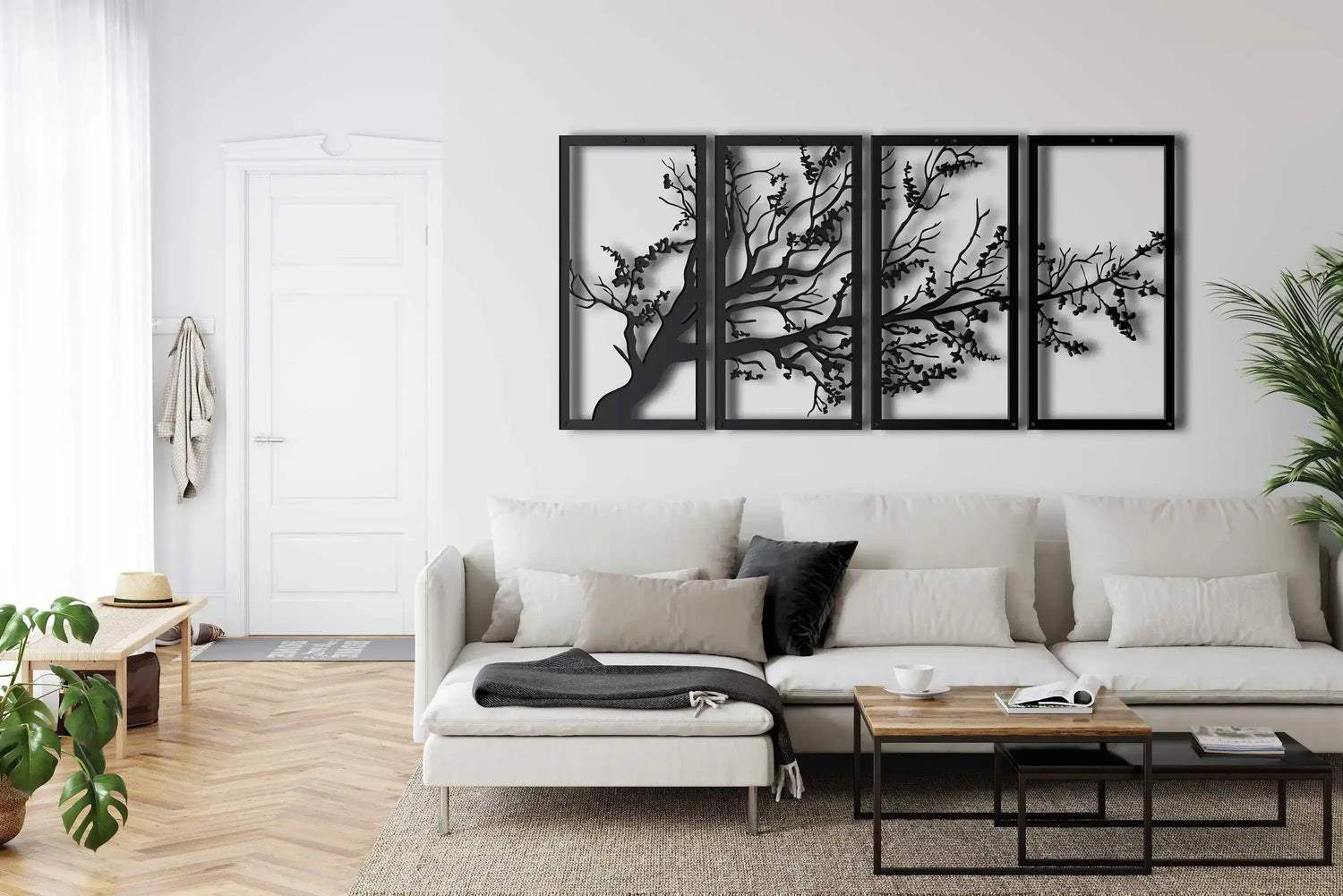 Lush Tree Metal Wall Hanging Decor