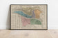 Lyon City Map Wall Print| Framed Map Wall Decor - MAIA HOMES