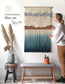 Macrame Wall Hanging , Woven and dyed Tapestry - MOUNTAIN PEAKS - MAIA HOMES