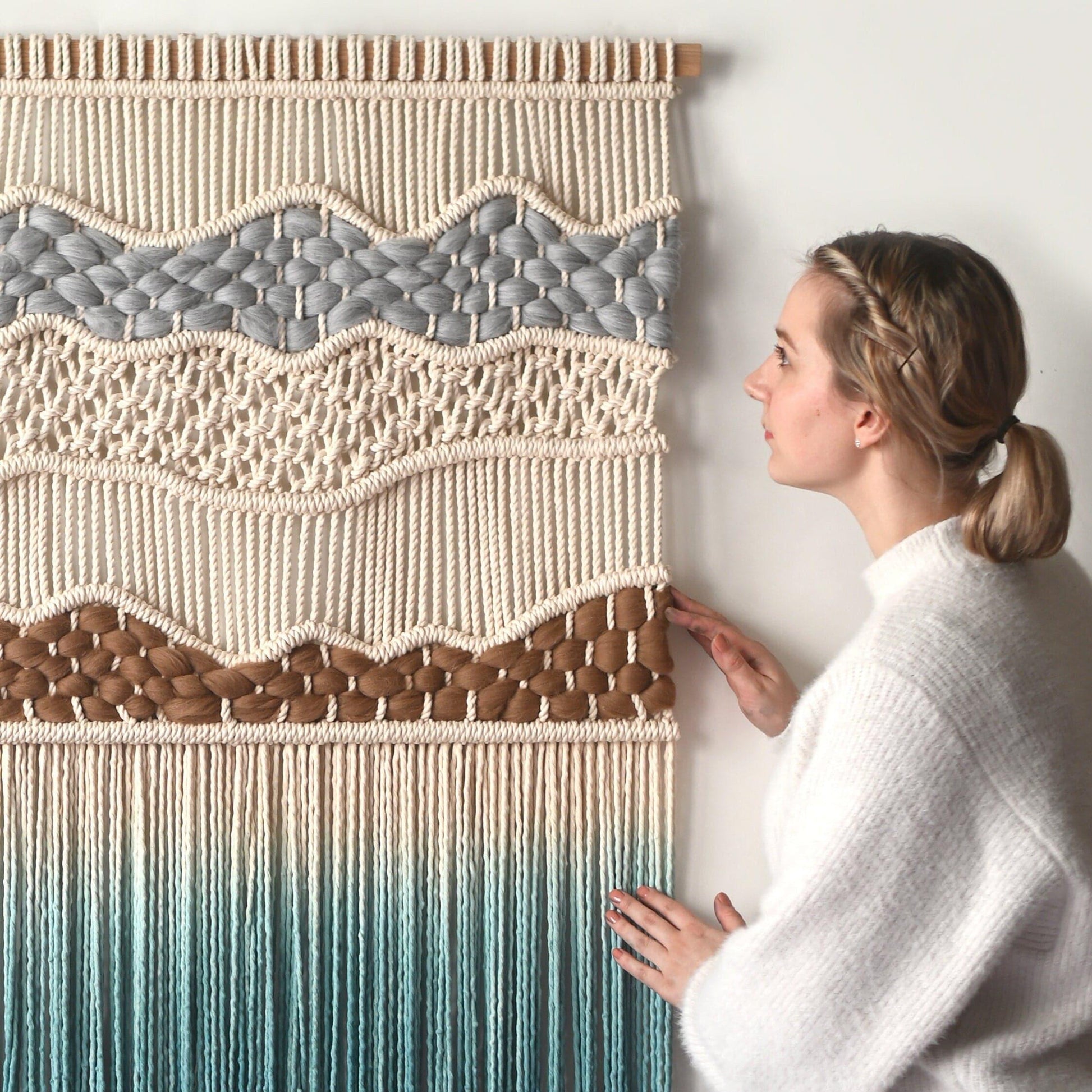 Large Macrame Wall Hanging Woven Tapestry Modern Macrame -  Norway