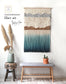 Macrame Wall Hanging , Woven and dyed Tapestry - MOUNTAIN PEAKS - MAIA HOMES