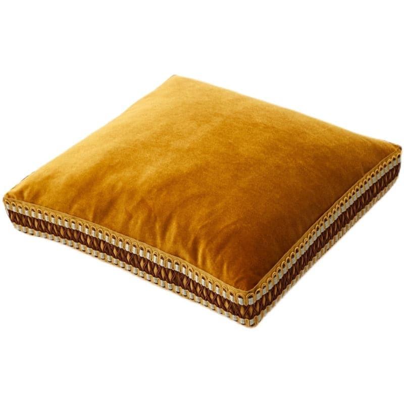 Macron Chenille Floor Seating Cushion Gold 22" x 22"