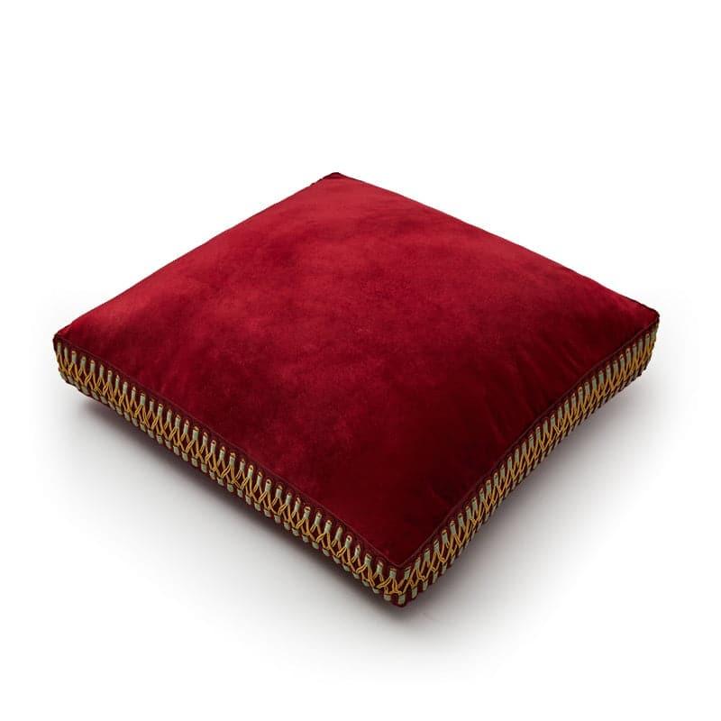 Macron Chenille Floor Seating Cushion Burgundy 22" x 22"