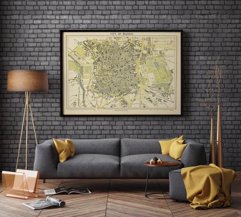 Madrid Map Print| Art History