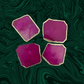 Magenta Agate Aventurine Coasters Set of 4 - MAIA HOMES