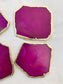 Magenta Agate Aventurine Coasters Set of 4 - MAIA HOMES