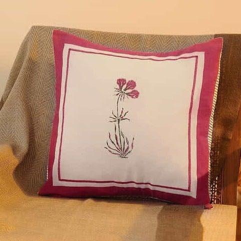 Magenta Cotton Cushion Covers - Pack of 2 - Pink Pink