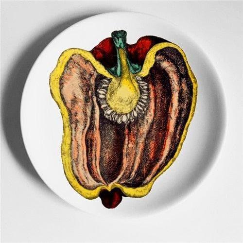 Maia Fruit Printed Ceramic Plate - MAIA HOMES