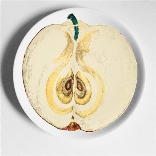 Maia Fruit Printed Ceramic Plate - MAIA HOMES