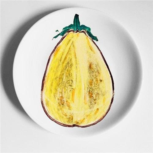 Maia Fruit Printed Ceramic Plate 7