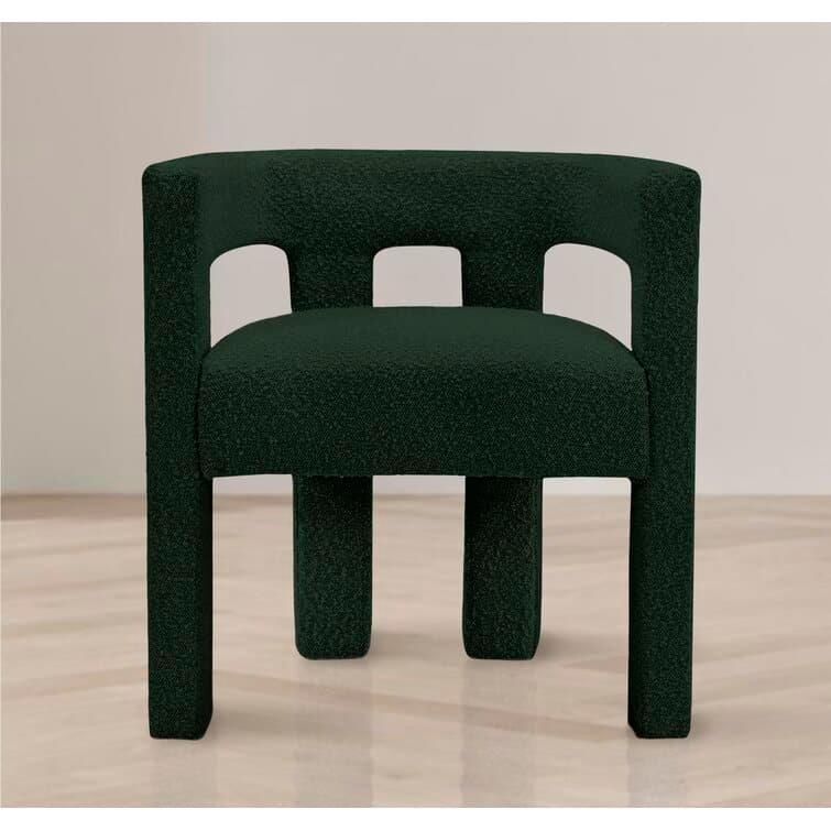 Maia Green Boucle Dining Chair