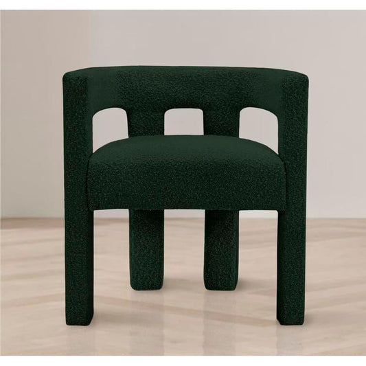 Maia Green Boucle Dining Chair - MAIA HOMES