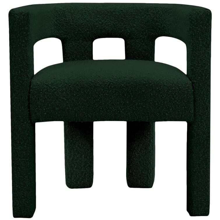 Maia Green Boucle Dining Chair Green