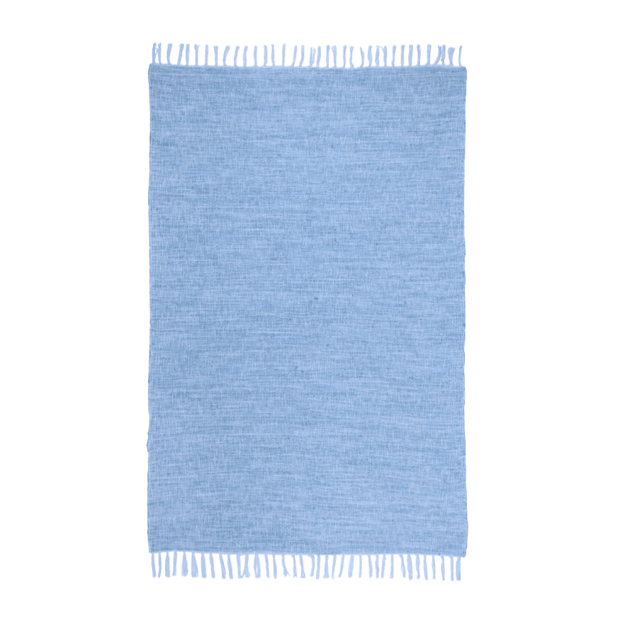 Maia Jute and Cotton Blend Area Rug with Tassels