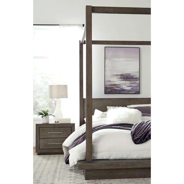 Maia Solid Wood Low Profile Canopy Bed - MAIA HOMES