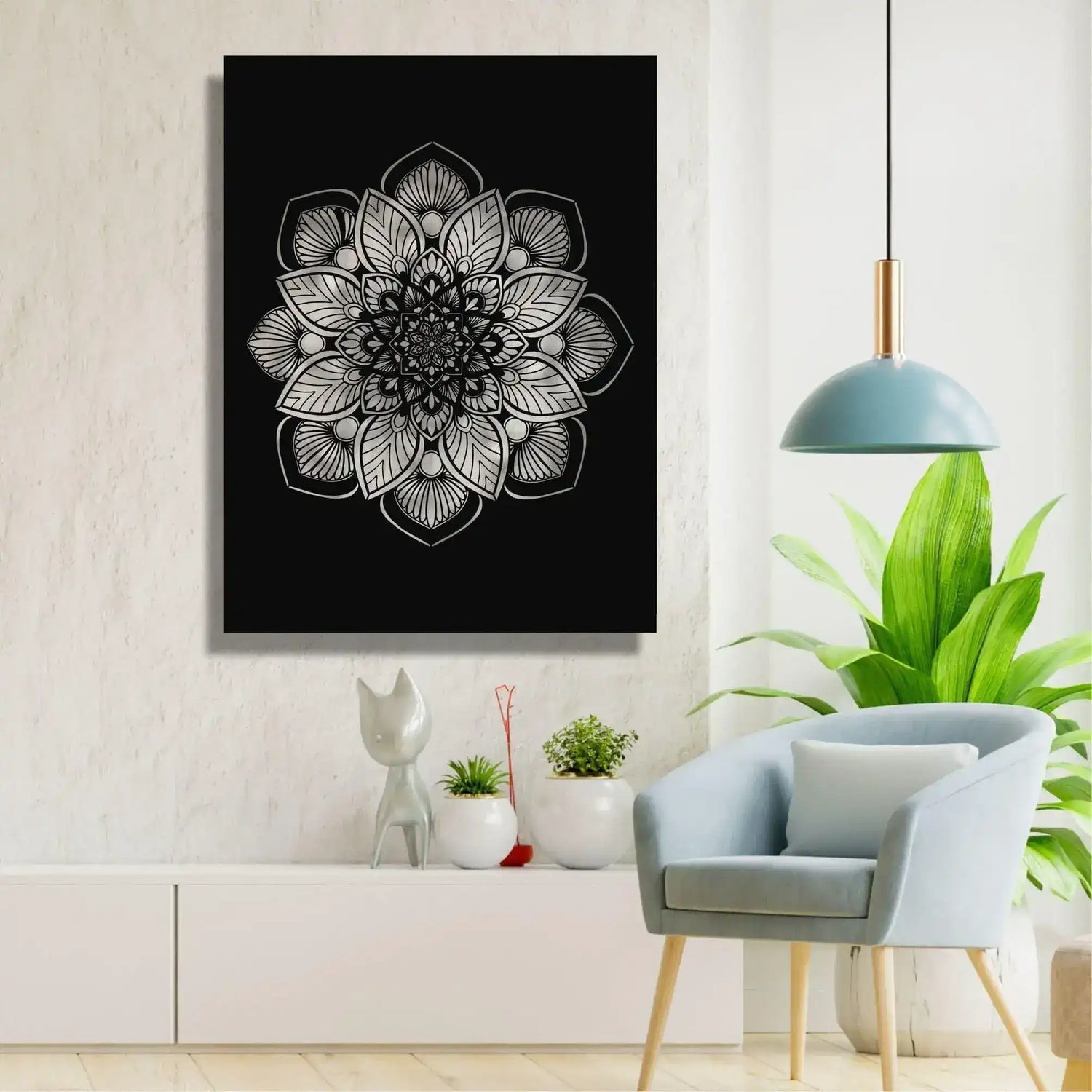 Mandala Art Metal Wall Hanging Decor
