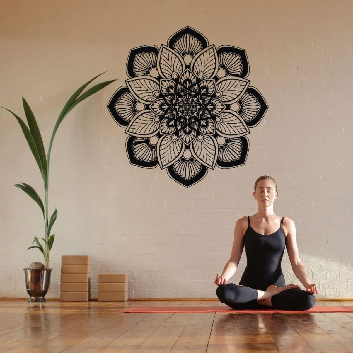 Mandala Flower Metal Wall Art