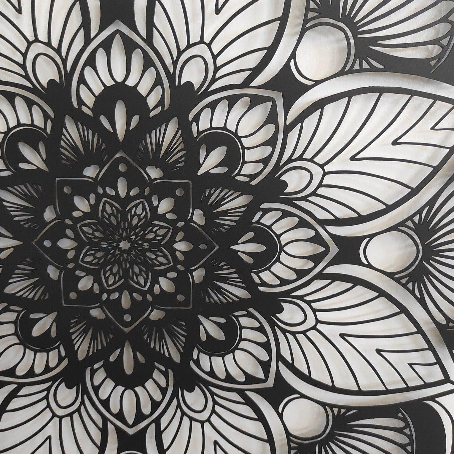 Mandala Flower Metal Wall Art - MAIA HOMES