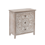 Mandala Hand Carved Cabinet Night Stand