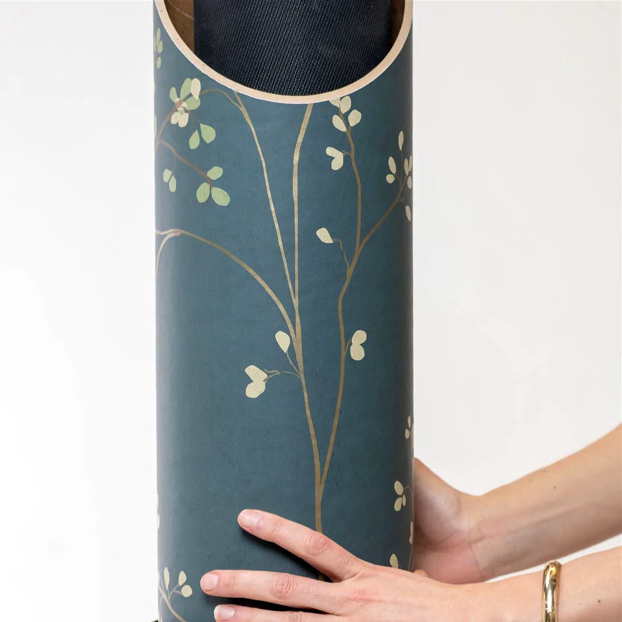 Leaf Out Yoga Mat Storage Wooden Tube