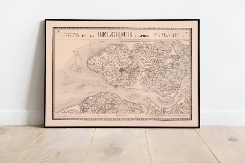 Map of Middelbourg 1831| Belgium Maps