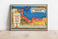 Map of North Africa in World War 2| Tunis Map Print