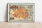 Map of Northern Ireland| Northern Ireland Map Wall Art