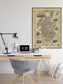 Map of Scotland 1851| Old Map Poster Wall Art - MAIA HOMES