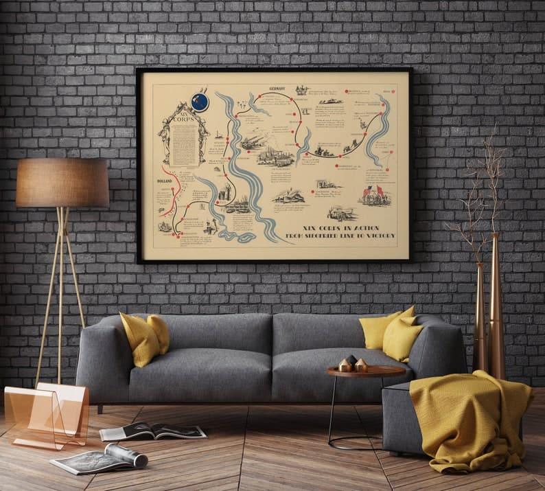 Map of World War 2 in Europe | WW2 Map Print