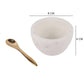 Marble Salt Pepper Condiment Round Bowl and Tray Set With Pure Brass Spoon - MAIA HOMES
