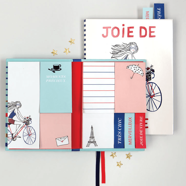 Marie Claire Joie De Vivre Sticky Notes Hardcover Book