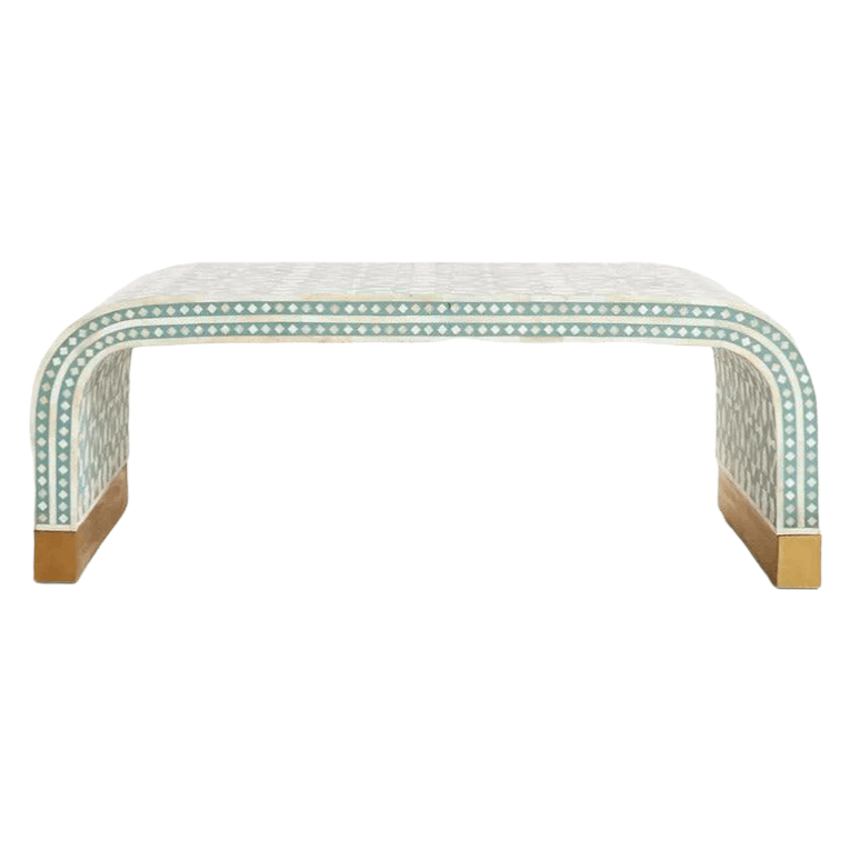 Marrakech Waterfall Bone Inlay Coffee Table