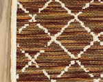 Marrakesh White and Brown Double Sided Carpet