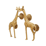 Masai Giraffe Brass Door Handles