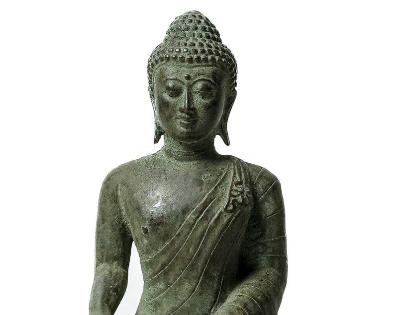 Meditating Buddha Bronze Statue