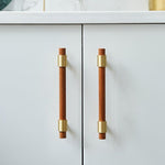 Meg Brass and Marble Cabinet Door Pulls