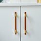 Meg Brass and Marble Cabinet Door Pulls - MAIA HOMES